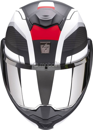 Kask Scorpion Exo-Tech Trap czarno biało czerwony