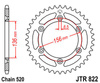 Zębatka tylna JTR822,43