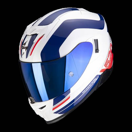 Kask Scorpion Exo-520 Air Lemans biało niebiesko czerwony