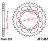 Zębatka tylna JTR487.43