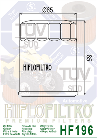 Filtr oleju Hiflofiltro HF196