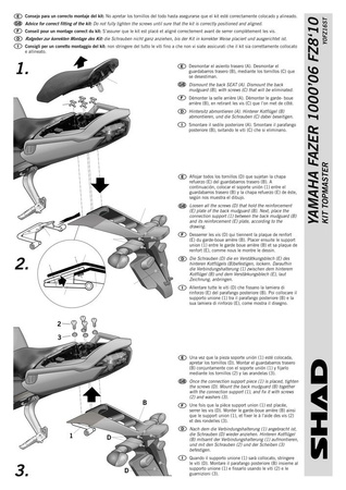 Stelaż kufra centralnego SHAD Yamaha FAZER 1000 (06) FZ8 (10)