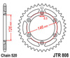 Zębatka tylna JTR808.43