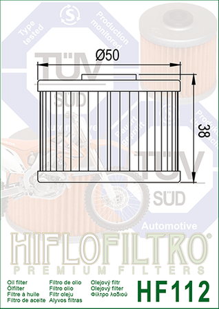 Filtr oleju Hiflofiltro HF112