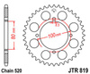 Zębatka tylna JTR819,39