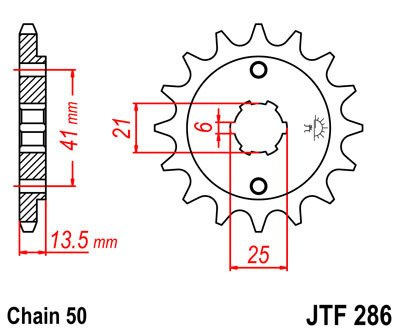 Zębatka przednia JTF286,15