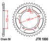 Zębatka tylna JTR1800.42