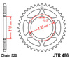 Zębatka tylna JTR486.41