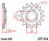 Zębatka przednia JTF514.15