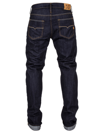 Spodnie John Doe Ironhead Mechanix Raw Denim granatowe