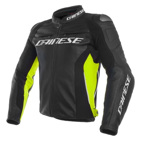 Kurtka Dainese Racing 3 skórzana czarno żółta fluo