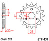 Zębatka przednia JTF437,15