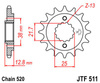 Zębatka przednia JTF511.15