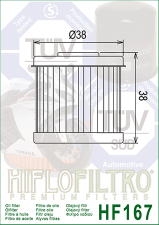 Filtr oleju Hiflofiltro HF167