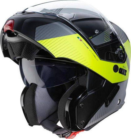 Kask Caberg Horus Scout czarno srebrno fluo