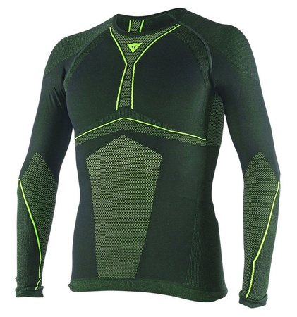 Koszulka Dainese D-Core Dry Tee LS czarna fluo