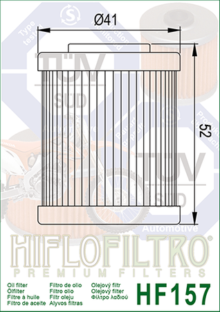 Filtr oleju Hiflofiltro HF157