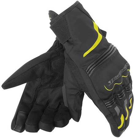 Rękawice Dainese Tempest D-Dry Unisex Long czarne fluo 