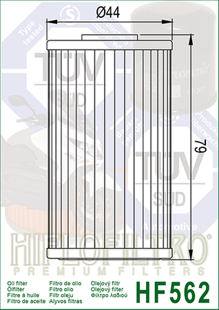 Filtr oleju Hiflofiltro HF562