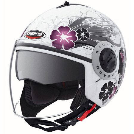 Kask Caberg Riviera V3 Diva biało srebrno różowy