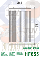 Filtr oleju Hiflofiltro HF655