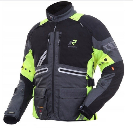 Kurtka Rukka Offlane Gore-Tex czarno szara fluo