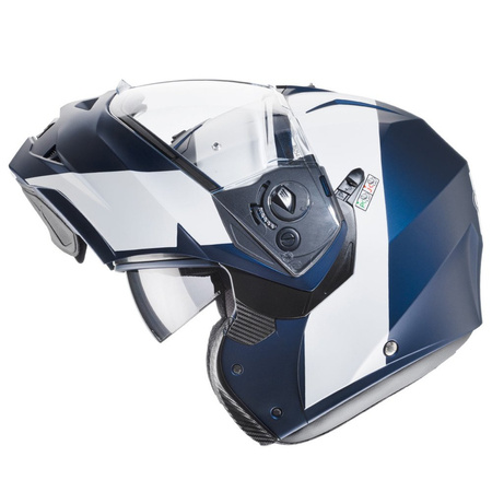 Kask Caberg Duke II Impact niebiesko biały mat