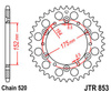 Zębatka tylna JTR853,52